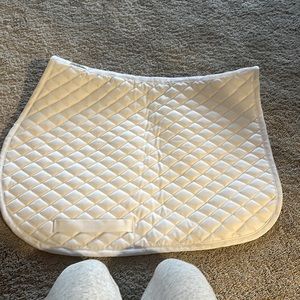 Never used tuff rider saddle pad for horse riding white